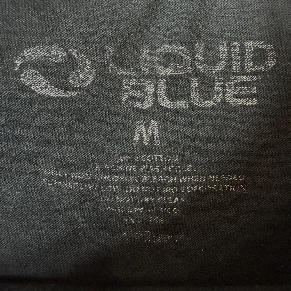 Liquid Blue Pink Floyd Graphic T-Shirt Mens Medium Black Dark Side Moon 2019